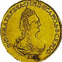 (1786, СПБ) Монета Россия 1786 год 2 рубля    XF